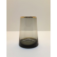 Vaso de Vidro Fumê P